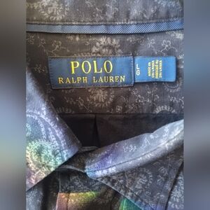 Polo Ralph Lauren Blue Paisley Dress Shirt